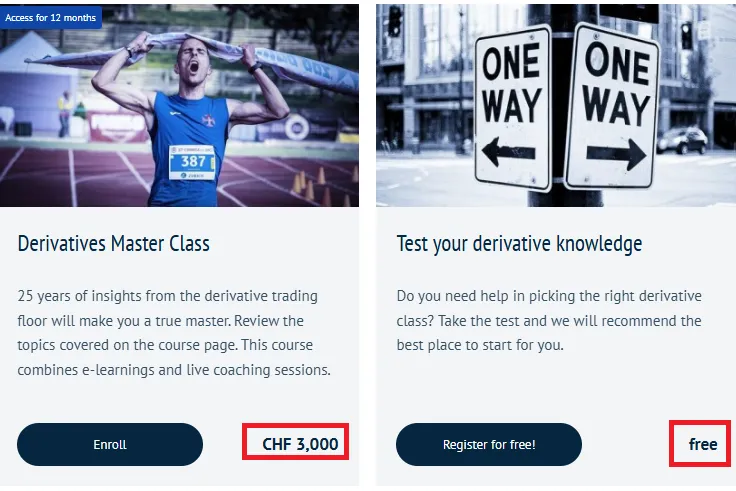 Derivatives flagship courses with coaching Free plan